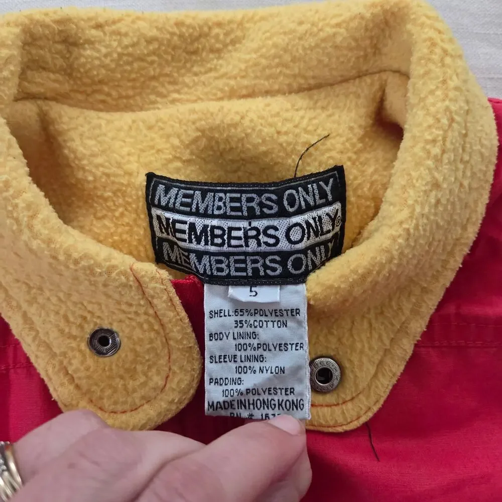 Vintage Members Only Color Block Jacket 4t